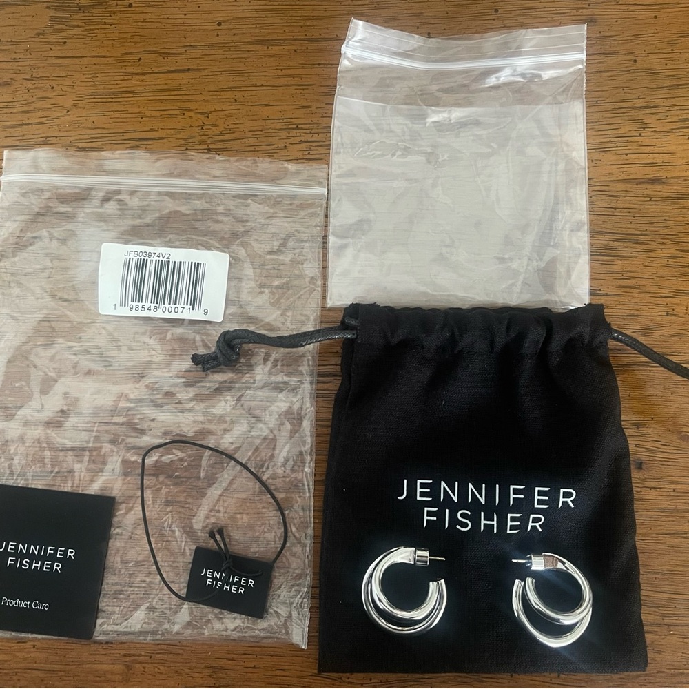 Jennifer Fisher 1” Double Lilly Mini Hoop Earrings